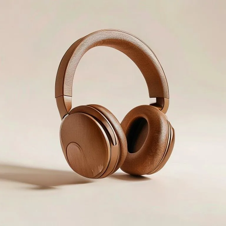 [Demo] Over-Ear Studio Headphones, Walnut
